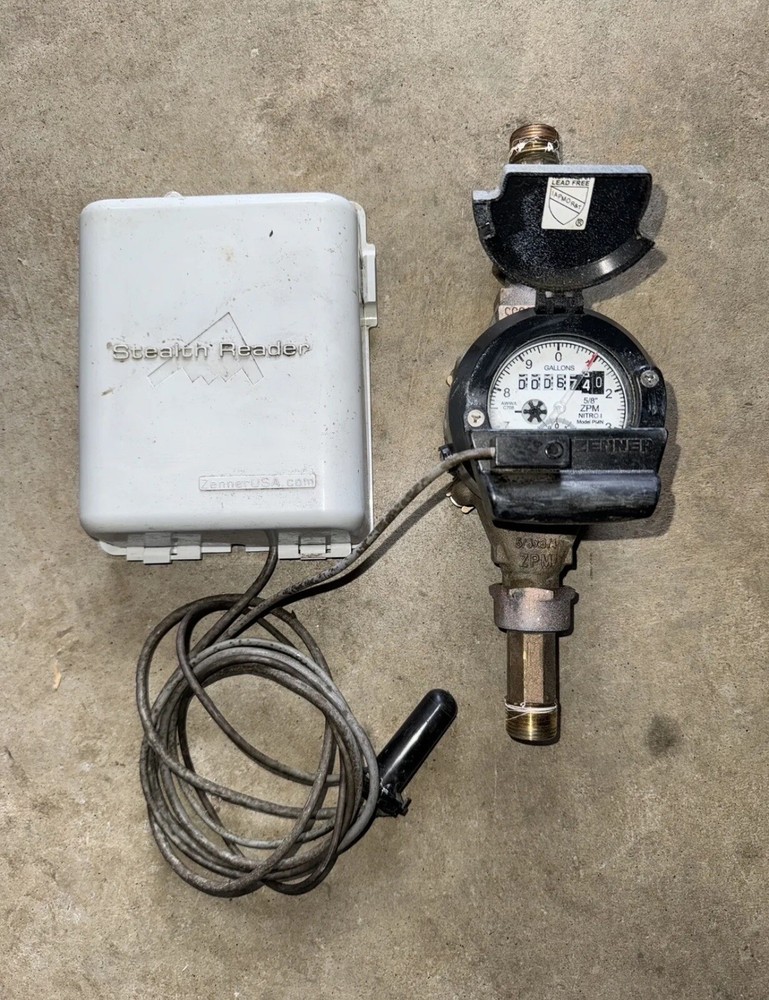 Zenner Water Meter With Encoder And Stealth Reader
