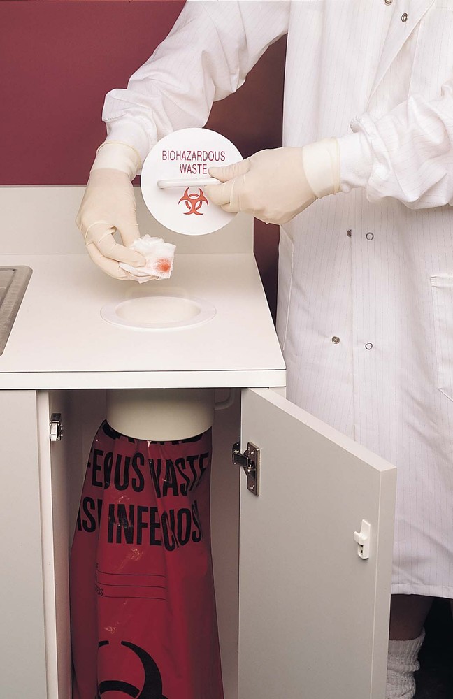 6" Biohazardous Waste Chute Lid