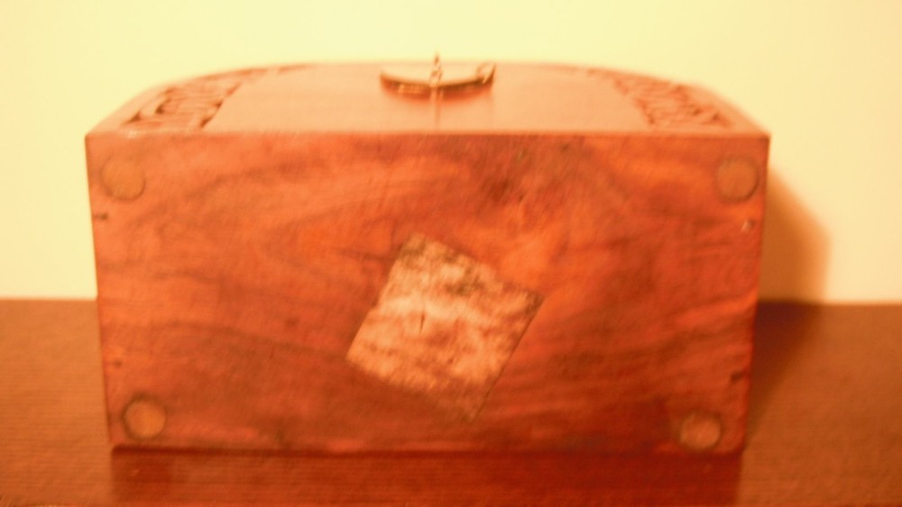 Round Topped Solid Wood Chest