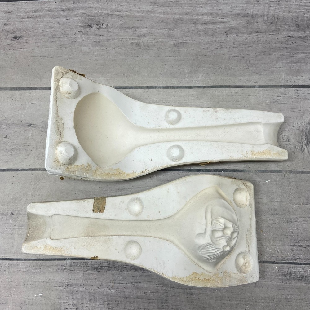 Unbranded Ceramic Casting Mold Spoon Shape with Decorative Handle