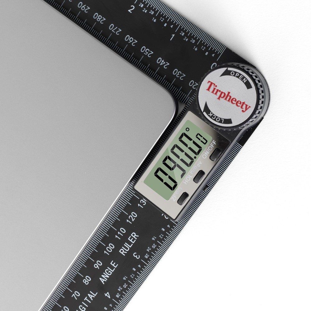 Tirpheety Digital Angle Finder Protractor, 3rd Generation Quick 7 inch, Black