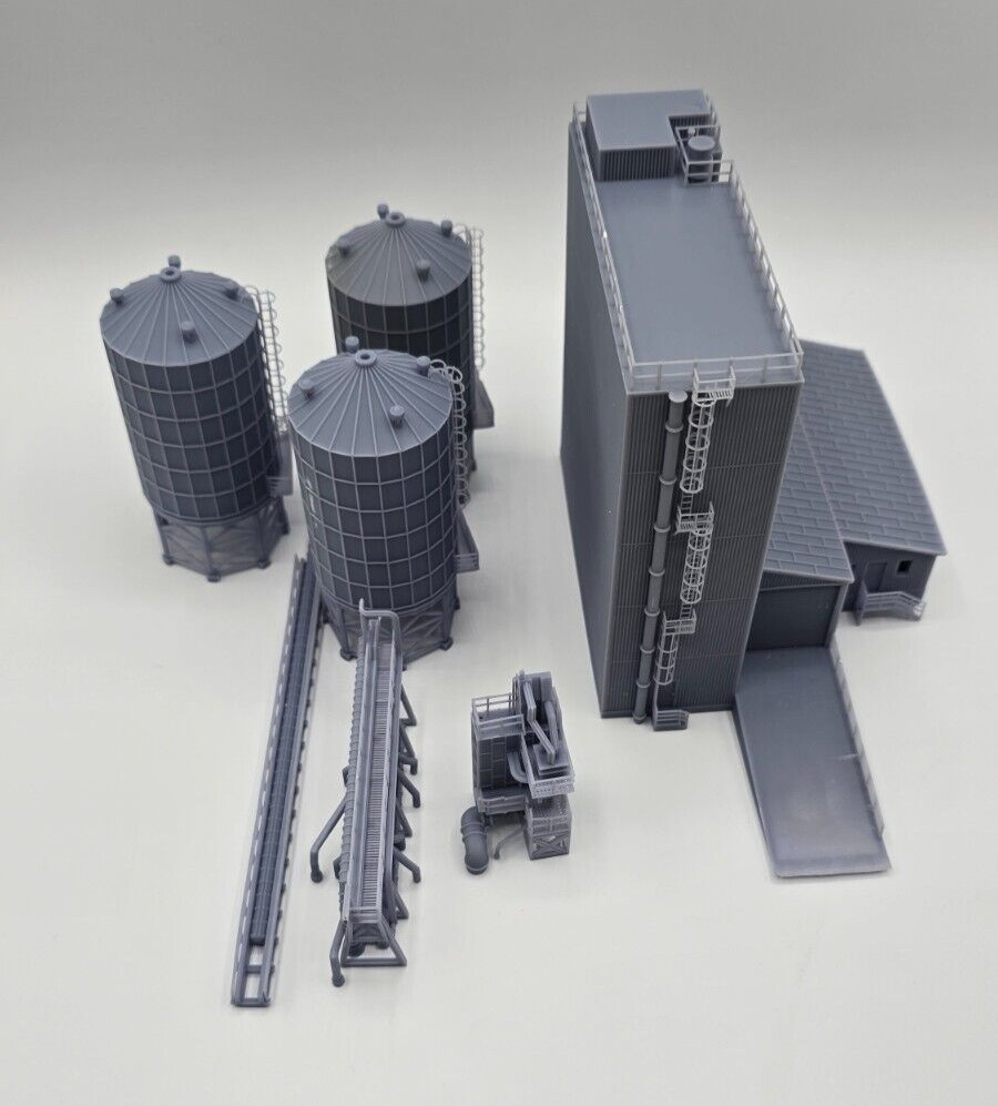 N Scale Grain Elevator 1:160