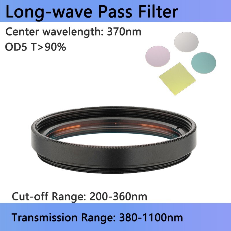 Long-wave Pass Filter  LPF370nm Threaded filter