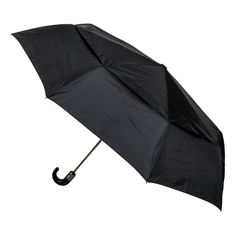 NEW Clifton Black Folding Vented Umbrella