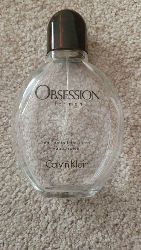 MEN'S CALVIN KLEIN OBSESSION EMPTY BOTTLES AND BOXES