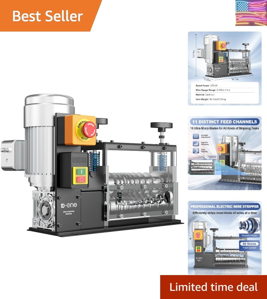 Wire Stripping Machine 0.06-1.5 inch,Visible Stripping Depth Reference,Wire S...