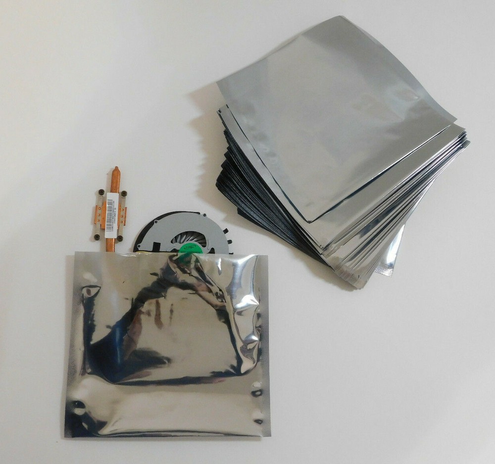 100 Pcs 6" x 6" Open Top Anti static Shielding Bags