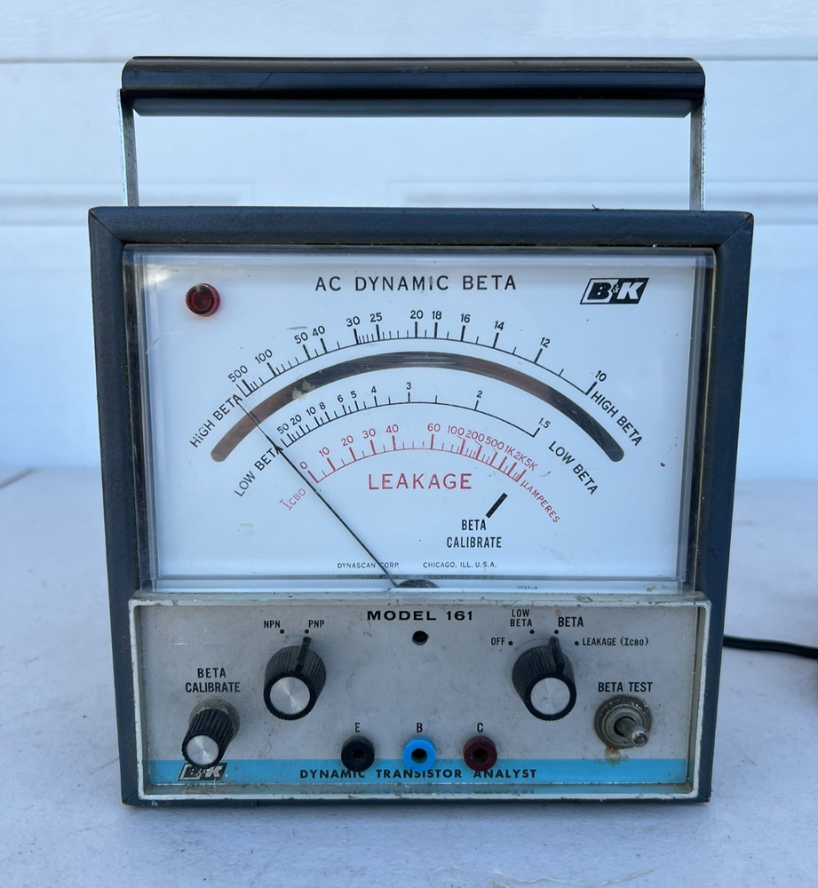 📟 VNTG B&K Model 161 Dynamic Transistor Analyst AC Dynamic Beta Leakage *TESTED