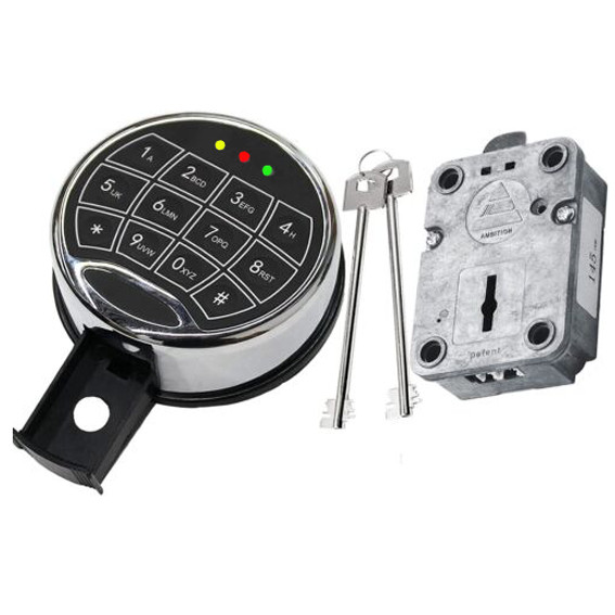 Ambition UL Electronic Safe Lock Replacement Left Hand Swingbolt Lock With 2Key