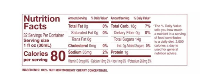 Cherry Bay Orchards Tart Cherry Concentrate 32 fl. oz., 2-pack