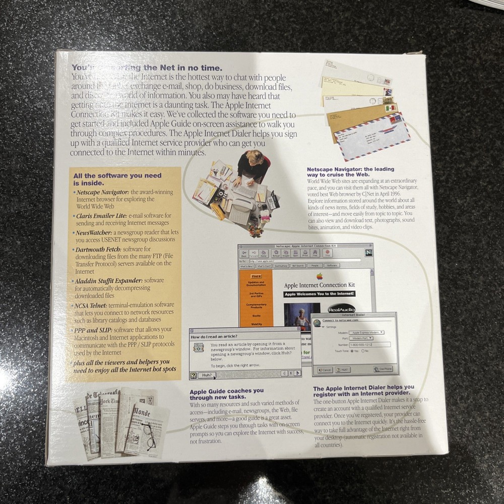Vintage 1996 APPLE INTERNET CONNECTION KIT Disc For 7.5 Version 1.2