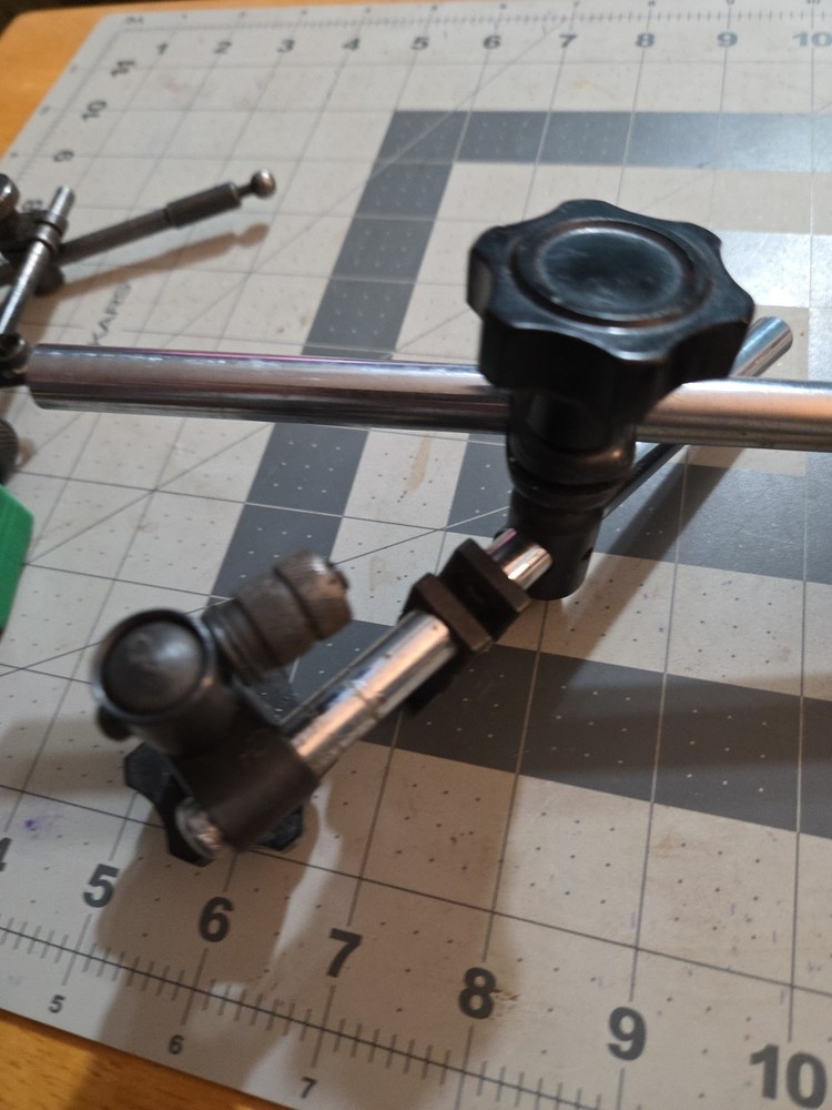 2 Magnetic Base Dial Indicator Holder Lot 1 Has On/Off Switch