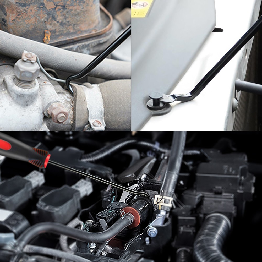 11pcs Pick And Hook Set With Scraper Magnetic Telescoping Hand Tool Kit