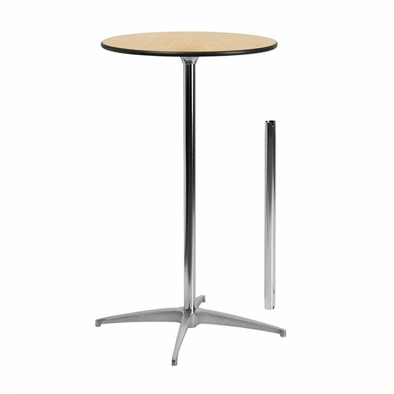 Pemberly Row Round Wood Cocktail Table
