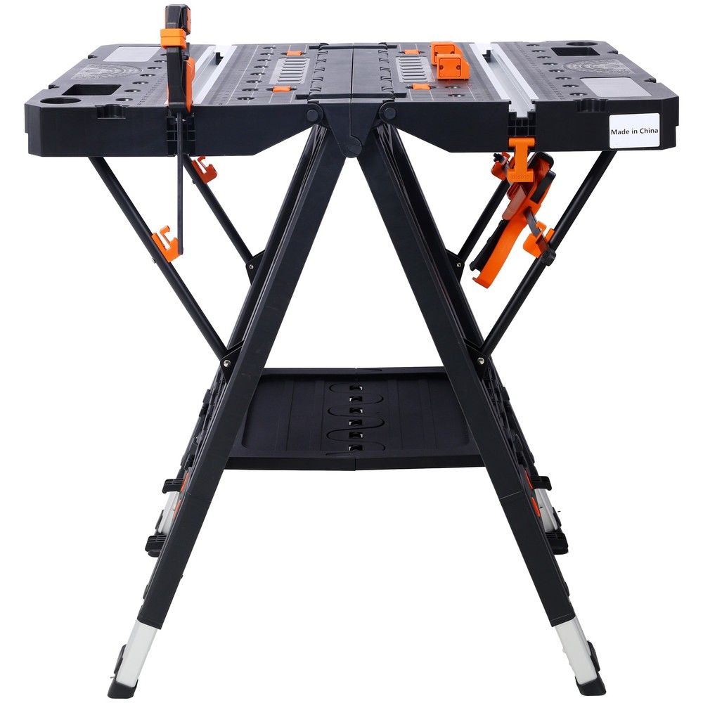 Portable Folding Work Table, 2-in-1 as Sawhorse & Workbench