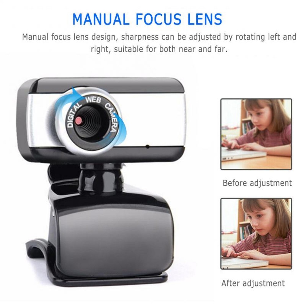 NEW 480P Webcam USB 2.0 Web Camera Built-in Microphone Laptop/PC