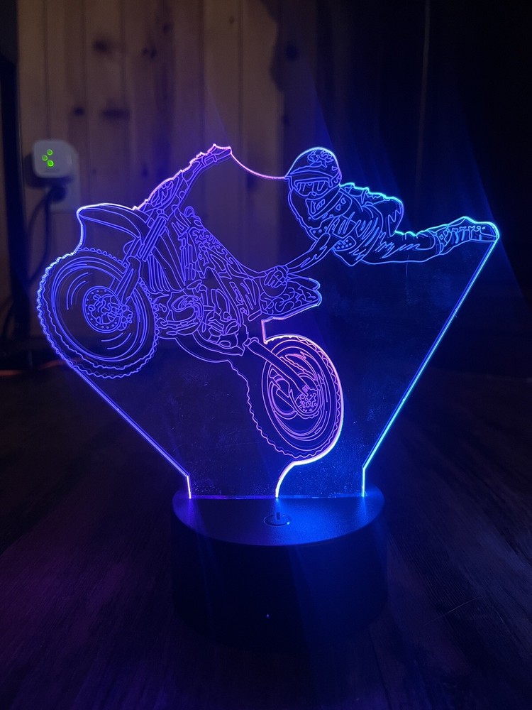 1 Pc Creative Led Night Light Mortorcyle
