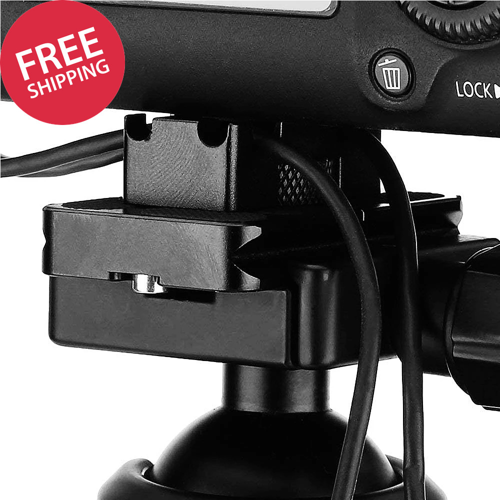 Mini Tether Cable Clamp Clip DSLR Camera Tripod Quick Release Plate Protector
