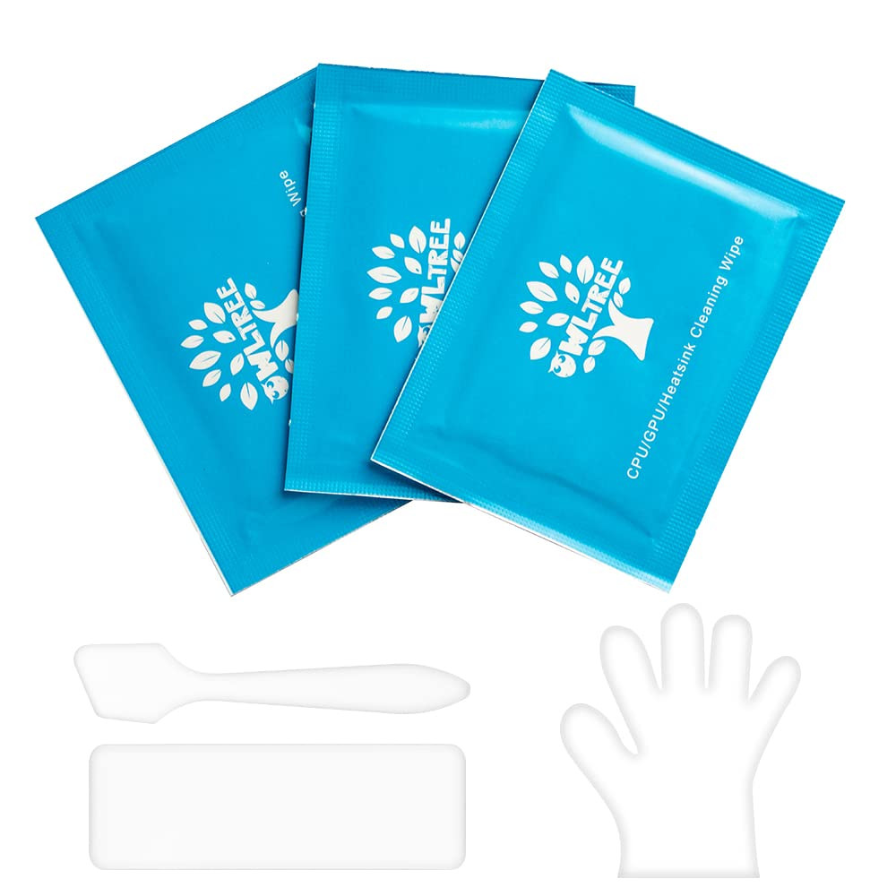 Thermal Paste Remover Kits for CPU, GPU, Heatsink etc (20 Pieces Wipes)