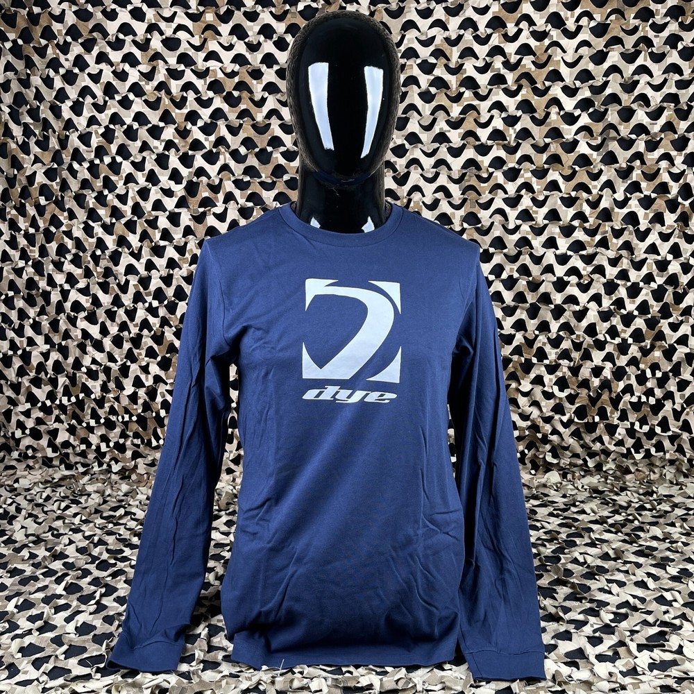 NEW Dye Squared Long Sleeve Shirt - Navy - Large