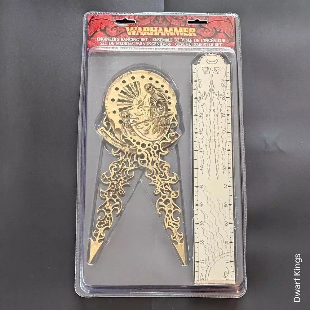 Warhammer Engineer's Ranging Set Ruler Templates Sealed 2000