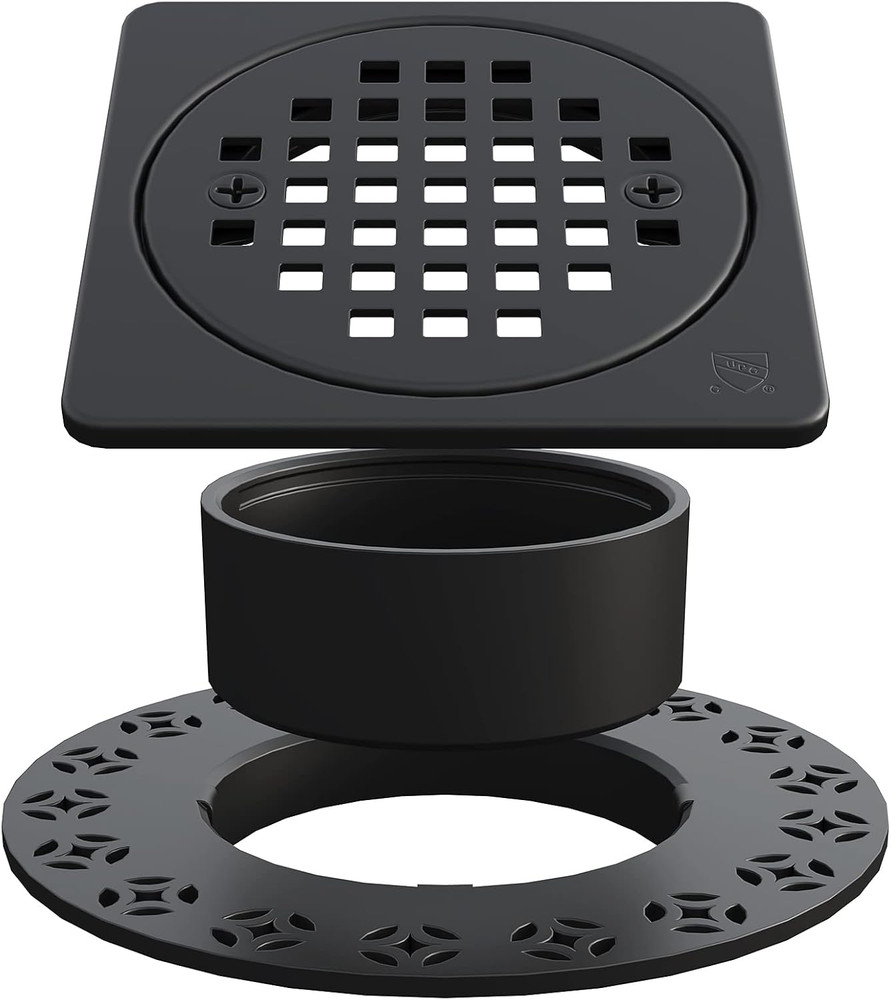 4” Drain Grate Kit Replacement, Compatible with Schluter Kerdi-Drain Flange, Rem