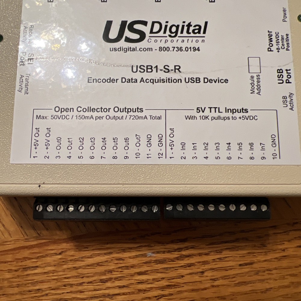 US DIGITAL USB1-D-R Encoder Data Acquisition USB Device