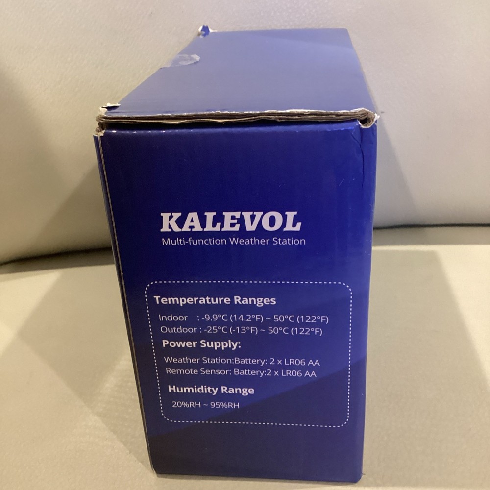 KALEVOL Multi-Function Weather Station With Wireless Remote Sensor