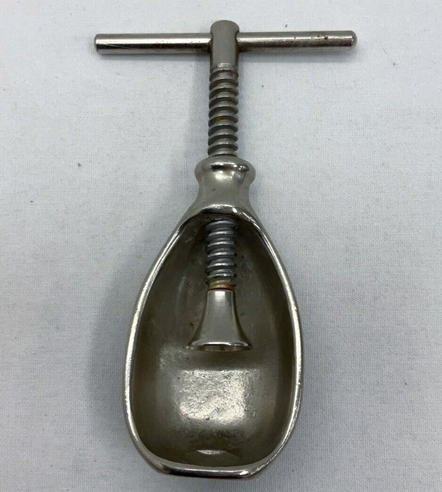 Vintage HMQ Handheld T-Bar Screw Nutcracker