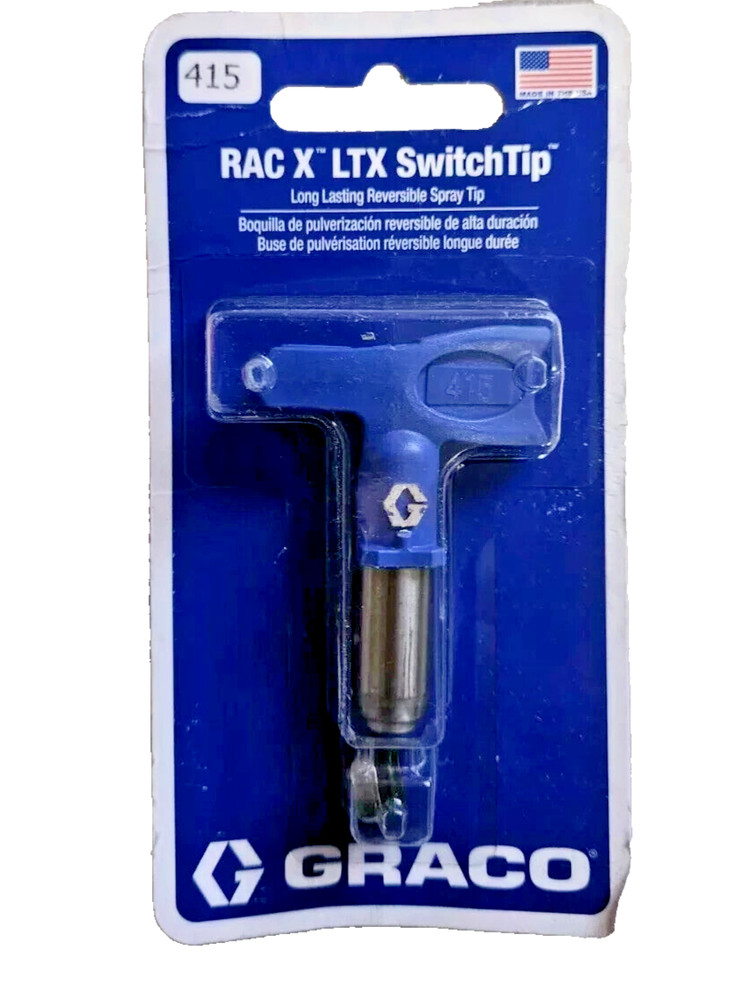 Graco 415 RAC X SwitchTip Airless Spray Tip LTX415 8"-10" Pattern