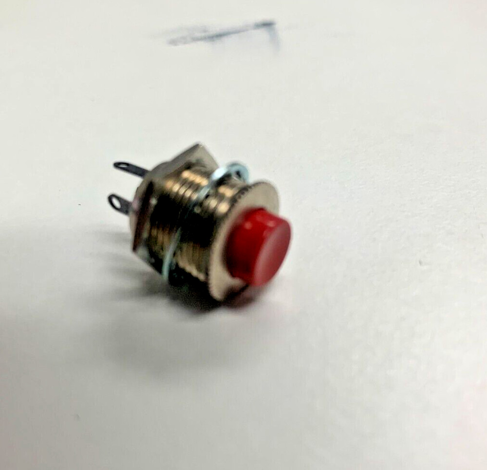 SWITCHCRAFT 903 ROUND RED PUSH BUTTON SPDT