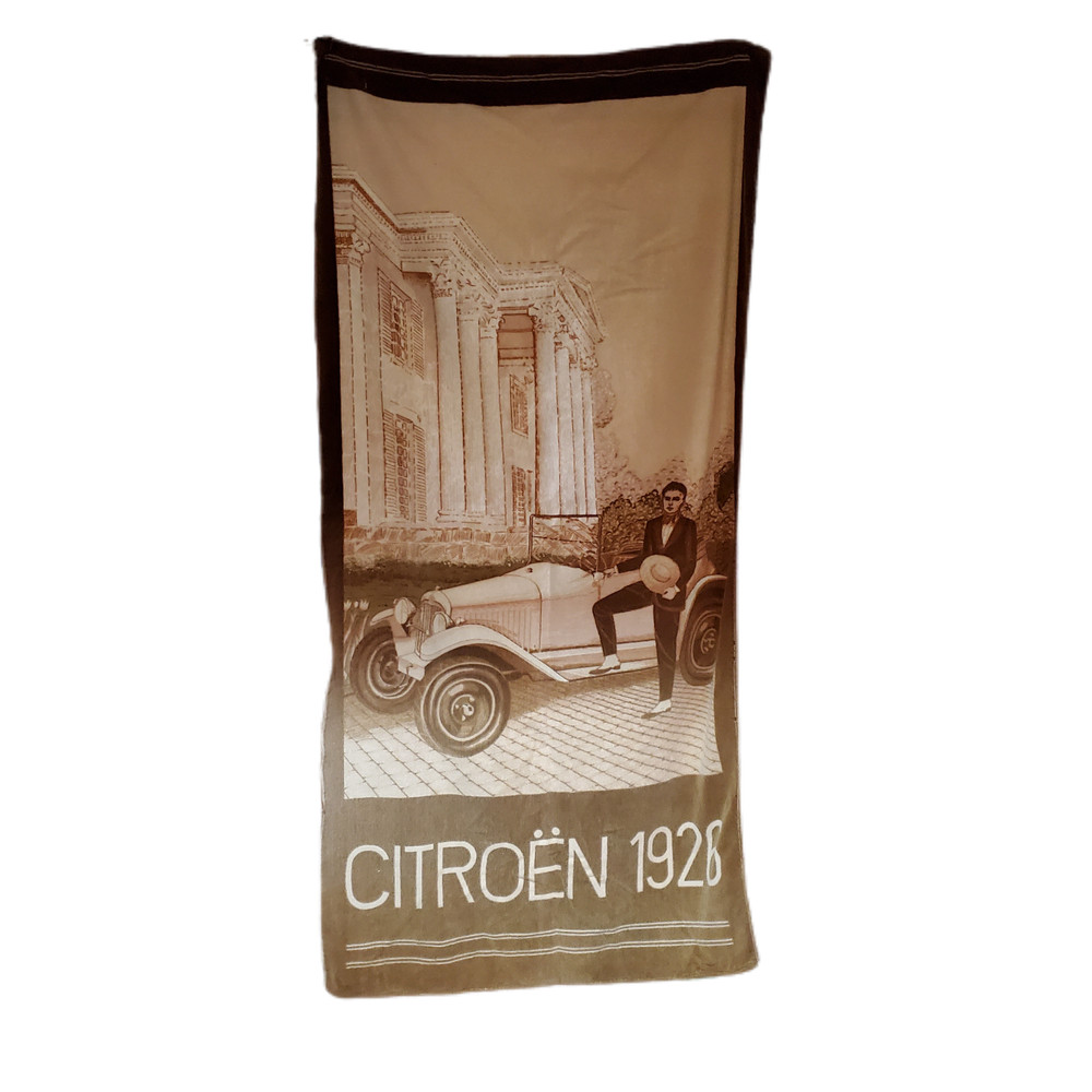 Vintage Citreon Car Beach Towel