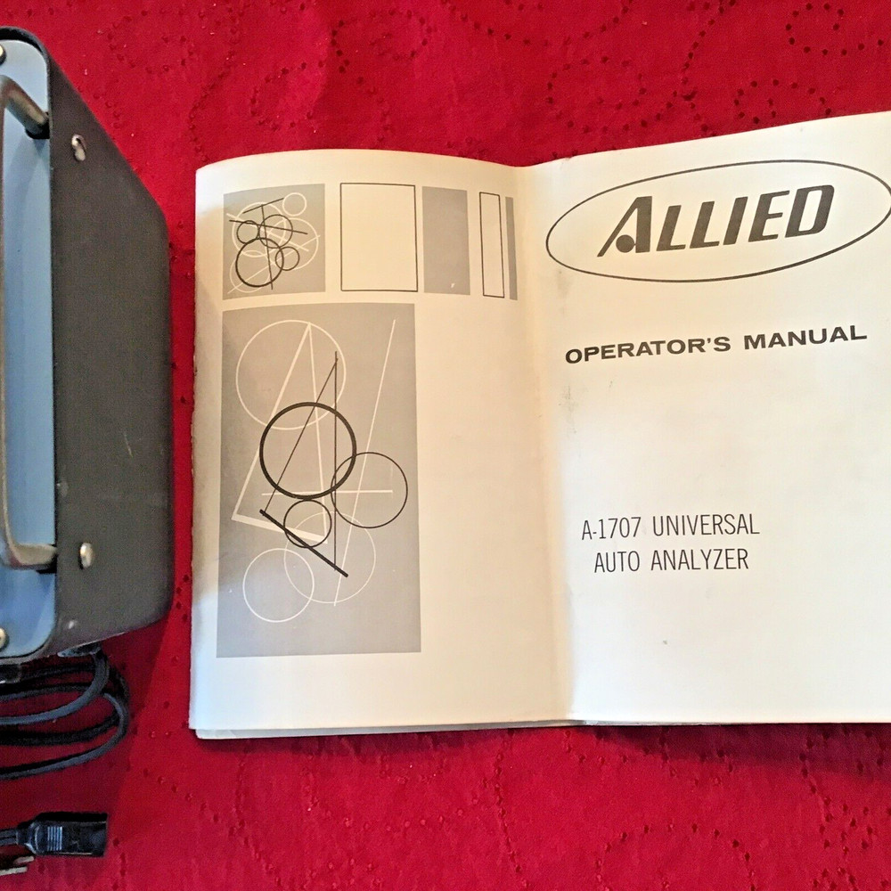 Allied A-1707 Universal Auto Analyzer with Manual