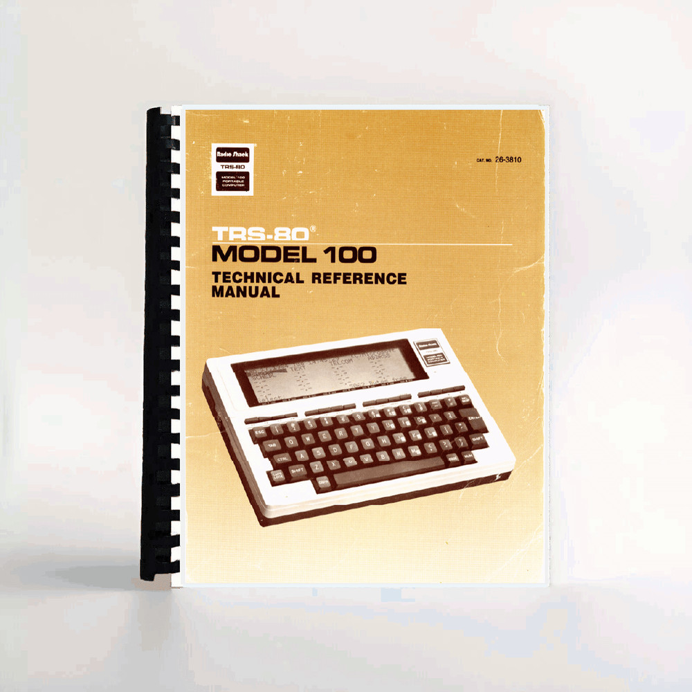 Radio Shack Tandy TRS-80 Model 100 Portable Computer Technical Reference Manual