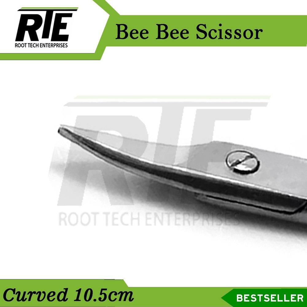 2PC Surgical Universal Wire Cutting Bee Crown Curved Suture Scissors Tool