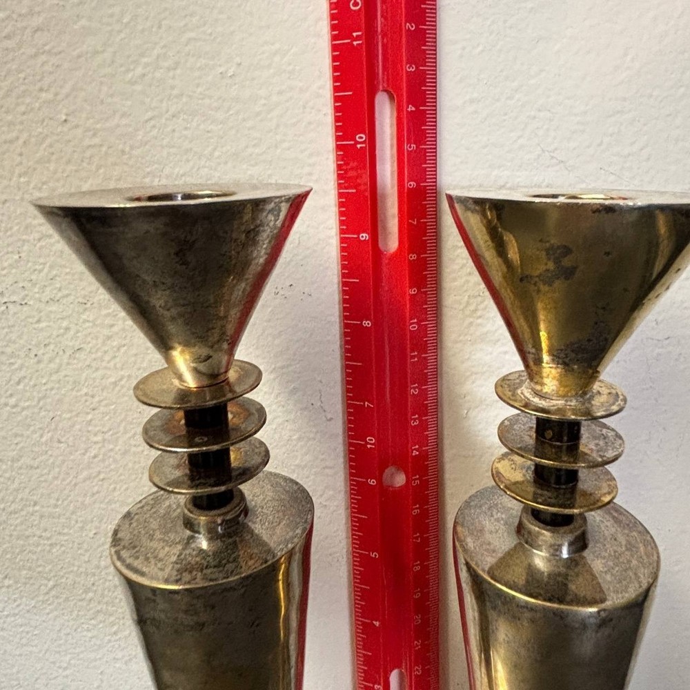 Early 20th century Silver Plate Candlesticks, Pair