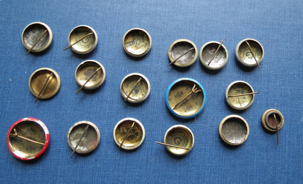17 OLD RED CROSS PINS BUTTONS