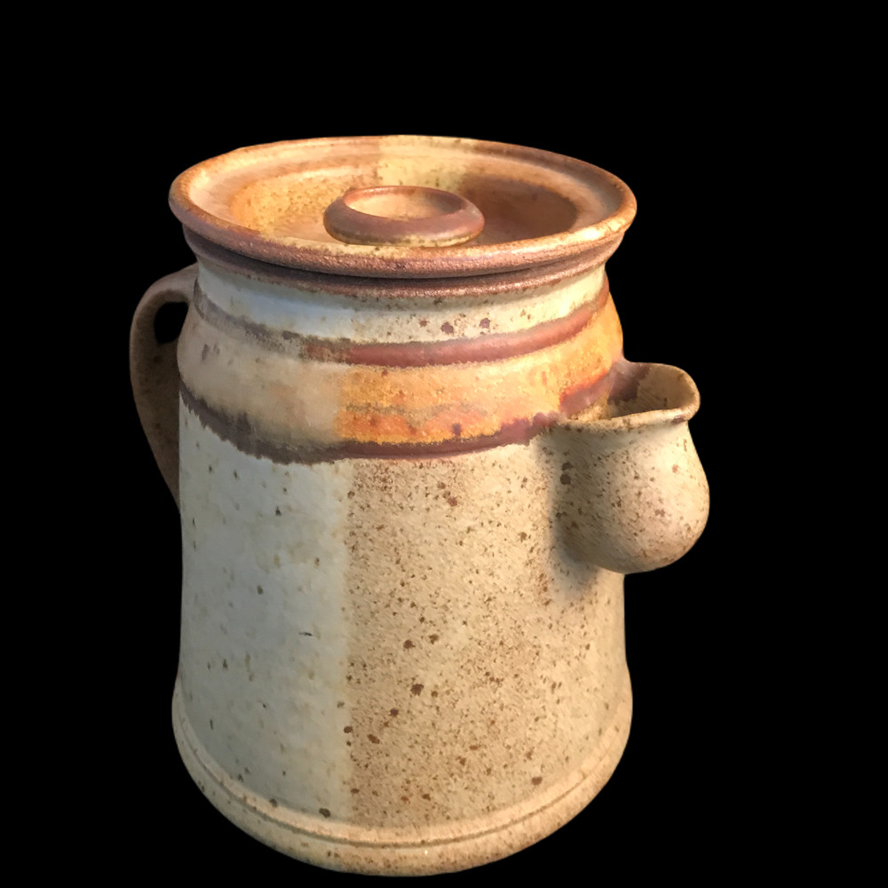 Studio Art Pottery Tea Pot, signed