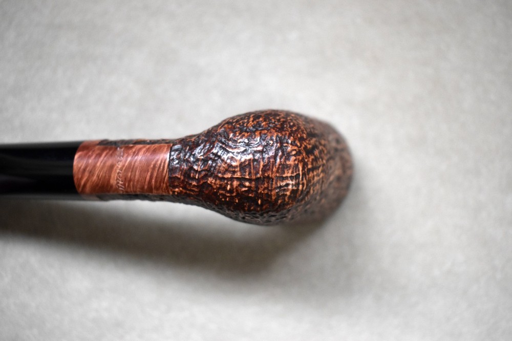 Moretti Pipe Sandblasted Freehand Bird's Eye