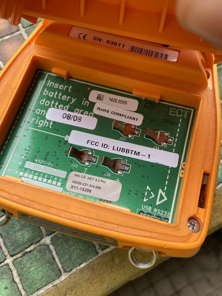 LCD Screen Damage Sensus AR5001 Metering Systems Handheld Field Data Collector