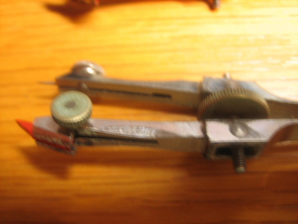 ALVIN CO. GERMANY DRAFTING TOOLS COMPASS DIVIDER SET OF 2