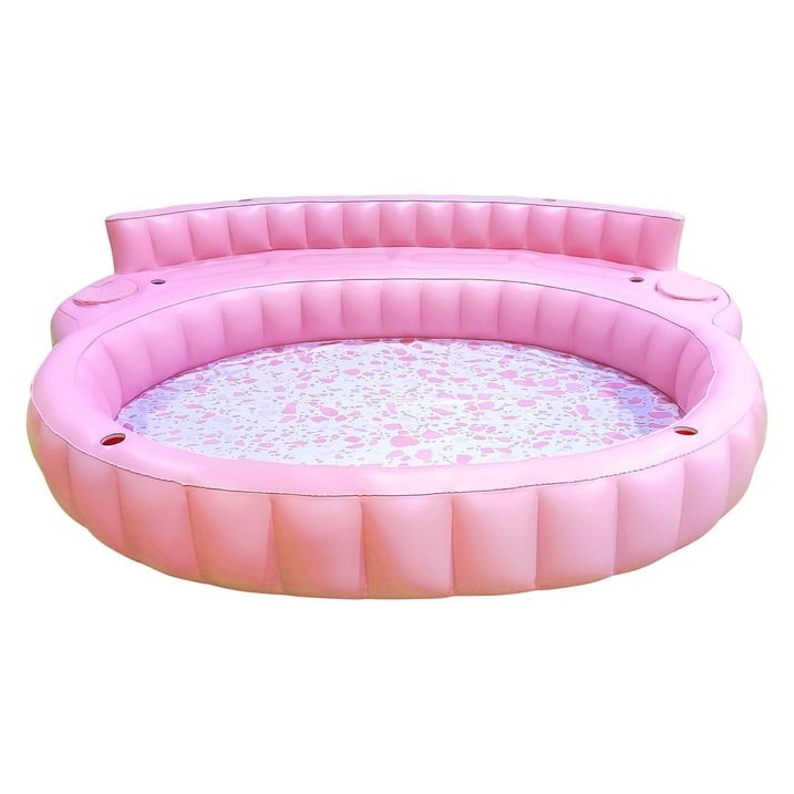 Member's Mark Oversized Inflatable Sofa Pool , Pink