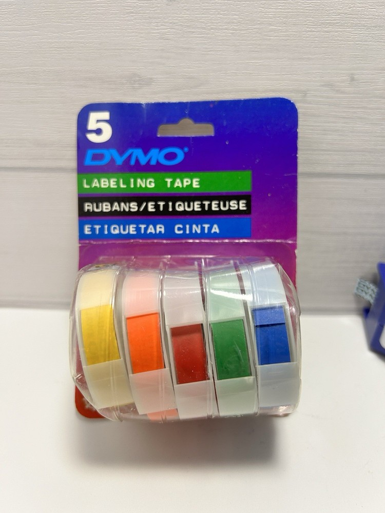 Dymo Organizer Plus Label Maker Plus 5 Extra New Rolls Esselte Multi Colors