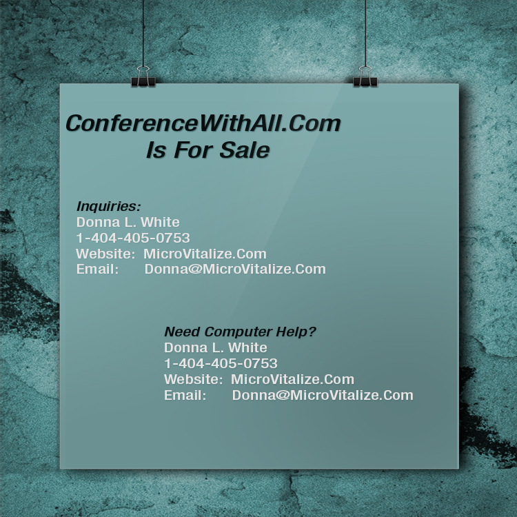 Computer Domain- ConferenceWithAll.Com Domain - .com - computers - enom