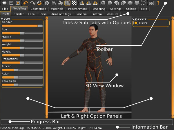 MakeHuman 3D Character Creator - Mac & Windows Photorealistic Modeling Software