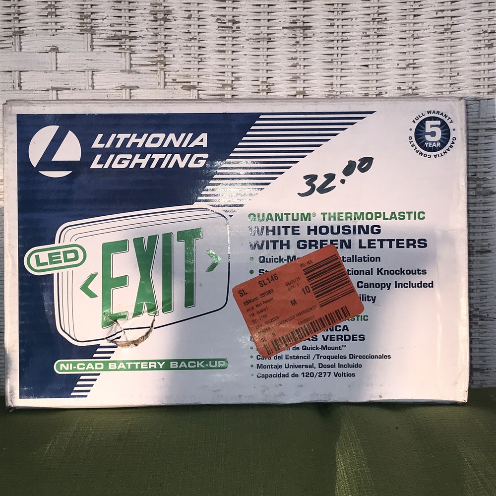 Lithonia Lighting Quantum Thermoplastic LED Emergency Exit Sign