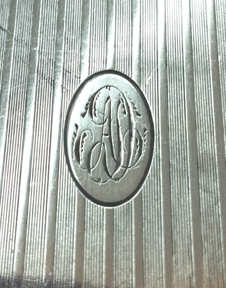 Antique Sterling Silver Cigarette Case Unique Box Hallmarked Germany 19th C