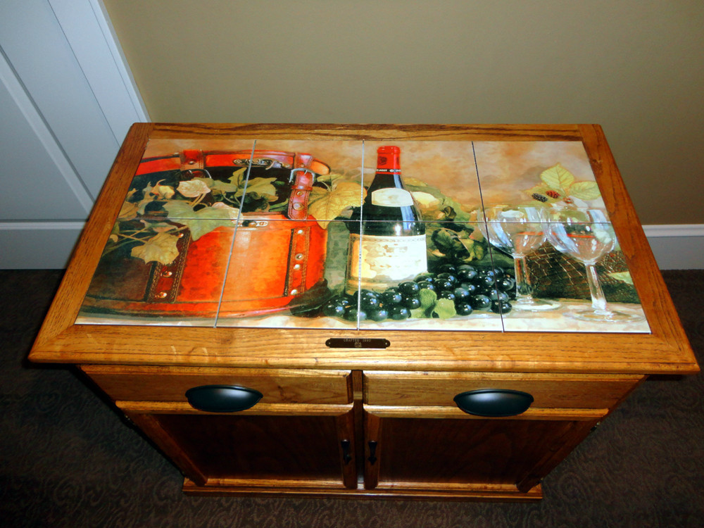 Wine Grape Art Mural Ceramic Backsplash Tile #169