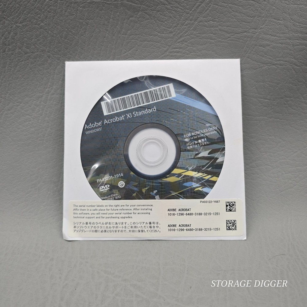 Adobe Acrobat XI Standard for Windows DVD-ROM Software Disc For Bundles Only