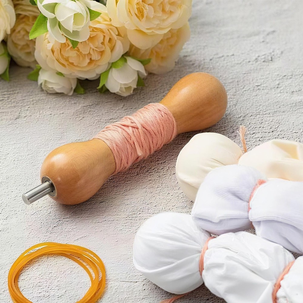Tie Dye Tool Winding Spool for Beginners Pros Easy to Use Wood Sinew Puller